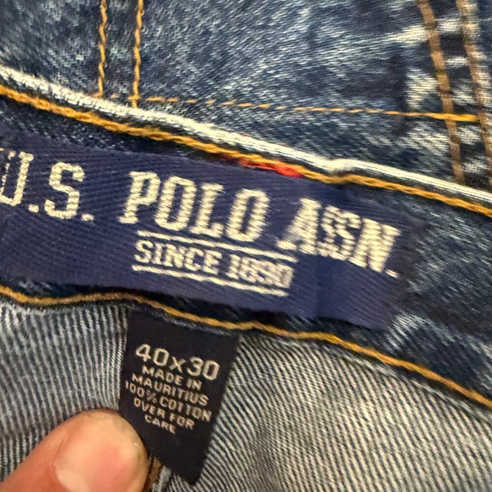 Y2K US Polo Assn. Jeans Men’s Size 40x30 | Vintage Baggy Denim - Picture 3 of 3